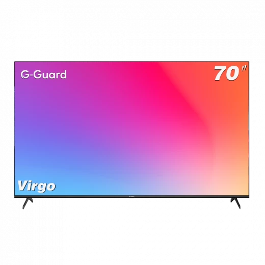 تلفزيون جي-جارد فيرجو سي جي 70 بوصة 4K الترا اتش دي ذكي جوجل، تصميم بدون إطار، HDR10، عرض الجمعة السوداء تلفزيون جي-جارد فيرجو سي جي 70 بوصة 4K الترا اتش دي ذكي جوجل، تصميم بدون إطار، HDR10، عرض الجمعة السوداء